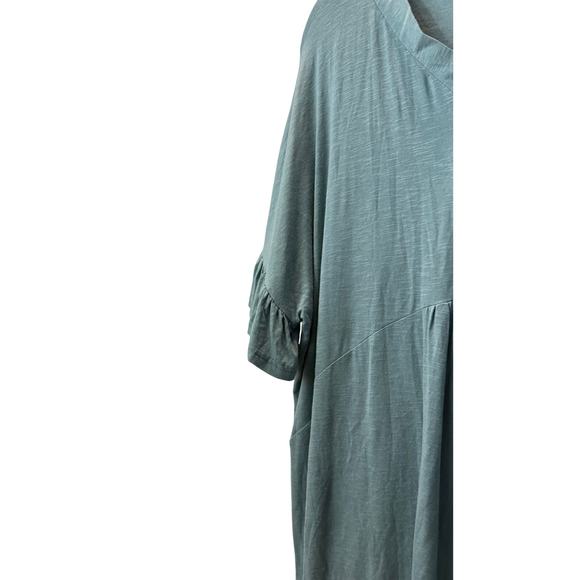 Susan Betro Size 4X Green New with Tags Tunic Pullover Short Sleeve MSRP $57 - Picture 4 of 6